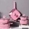 Enamel Cookware Set with Lid