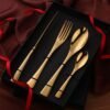 Gold Plated Stainless Cutlery Set