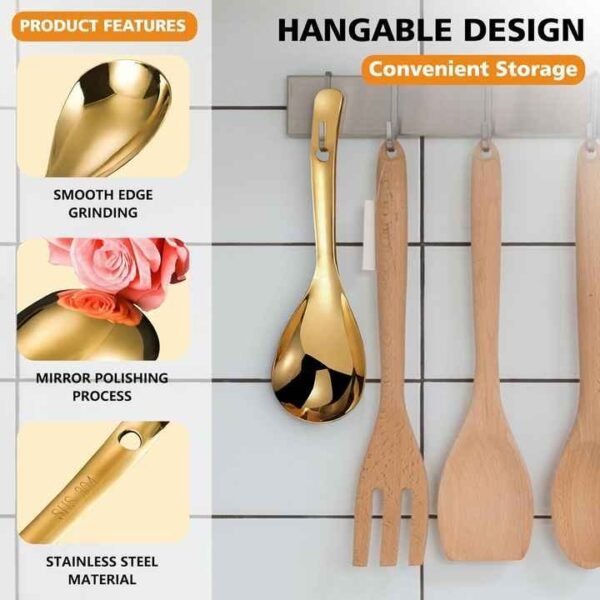 Gold & Silver Stainless Steel Spoons